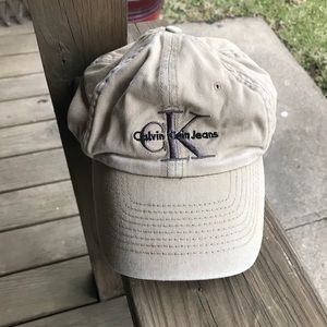 khaki Calvin Klein hat